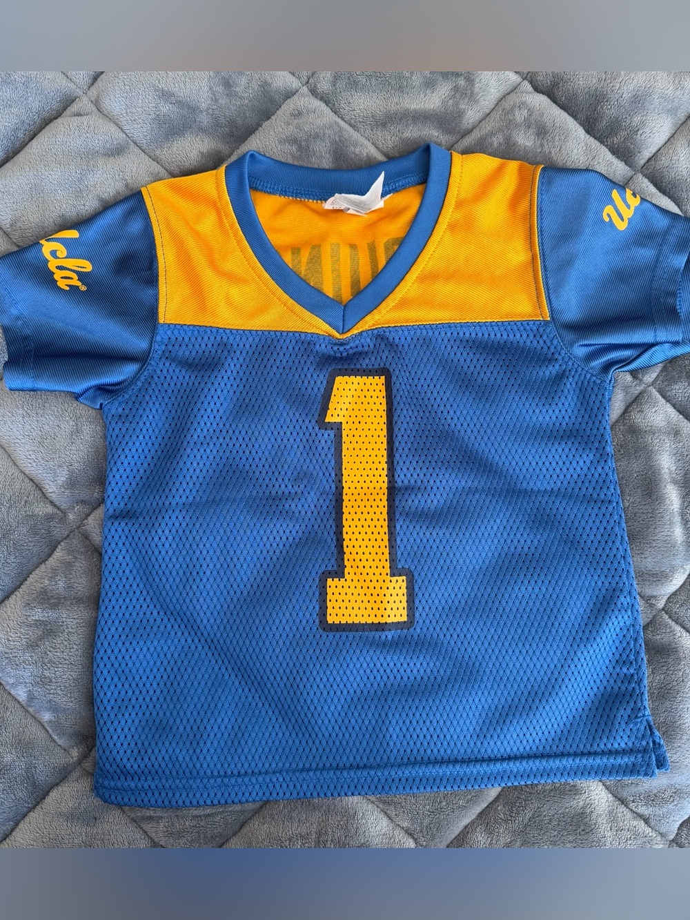 UCLA Blue and Gold Kids Jersey with #1